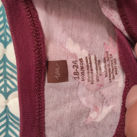 Tea collection Riko Wrap Neck Toddler Romper Dragon Floral Print Sz 18 24 Month - Picture 2 of 5